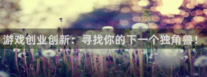 蓝冠娱乐app：游戏创业创新：寻找你的下一个独角兽！